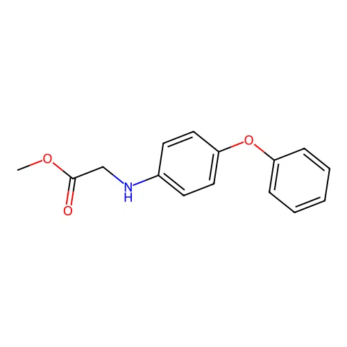 methyl N-(4-phenoxyphenyl)glycinate structure
