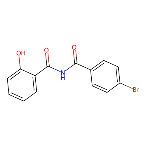 N-(4-bromobenzoyl)-2-hydroxybenzamide structure