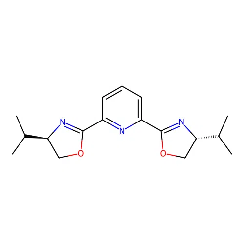 (R,R)-2,6-Bis(4-isopropyl-2-oxazolin-2-yl)pyridine structure