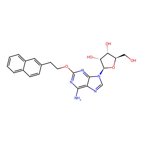 2-[2-(2-Naphthalenyl)ethoxy]adenosine structure