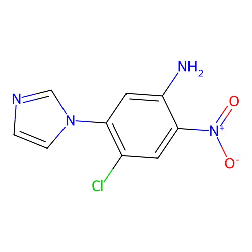 4-Chloro-5-imidazol-1-yl-2-nitroaniline structure