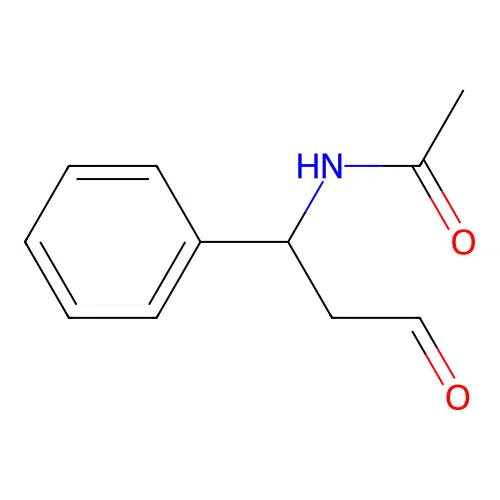 N-(3-oxo-1-phenylpropyl)acetamide structure