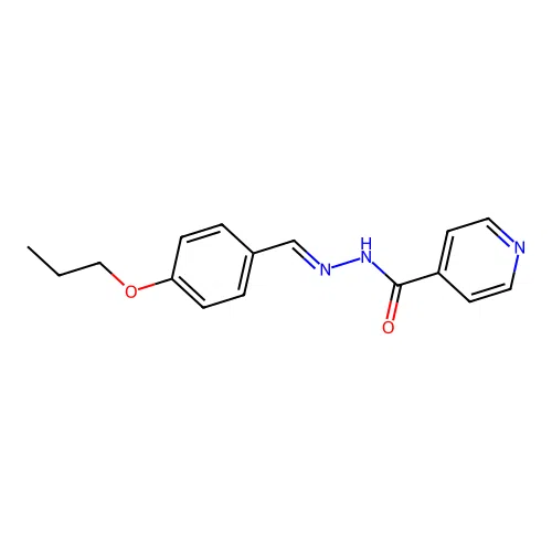 N'-[(1E)-(4-propoxyphenyl)methylene]isonicotinohydrazide structure
