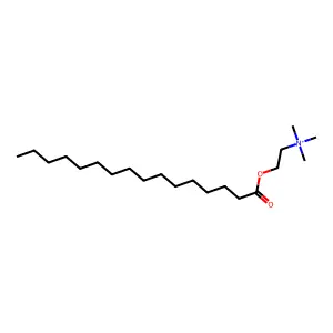 Palmitoylcholine structure