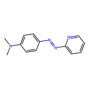 Pyridine-2-azo-p-dimethylaniline structure