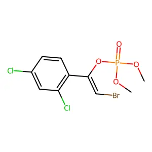 [2-Bromo-1-(2,4-dichlorophenyl)ethenyl] dimethyl phosphate structure