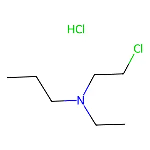 Propylamine, N-(2-chloroethyl)-N-ethyl-, hydrochloride structure