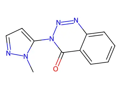 1,2,3-Benzotriazin-4(3H)-one, 3-(1-methyl-1H-pyrazol-5-yl)- structure