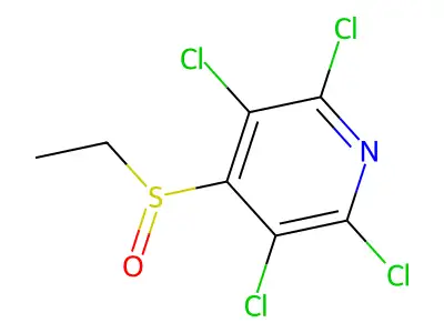 2,3,5,6-Tetrachloro-4-(ethylsulfinyl)pyridine structure