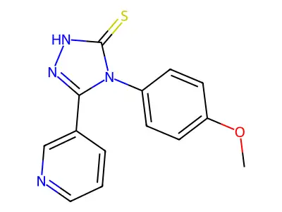 4-(4-methoxyphenyl)-5-(pyridin-3-yl)-4H-1,2,4-triazole-3-thiol structure