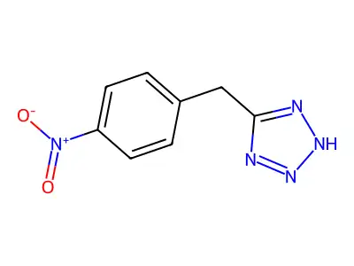 5-[(4-nitrophenyl)methyl]-1H-1,2,3,4-tetrazole structure