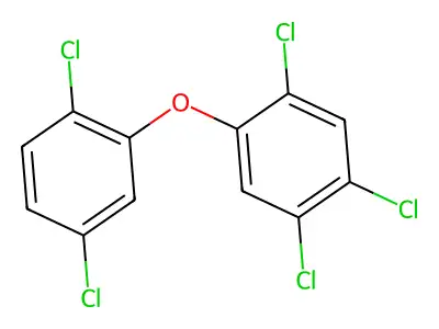 2,2',4,5,5'-Pentachlorodiphenyl ether structure