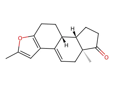 A-Nor-3-oxaestra-1,5(10),9(11)-trien-17-one, 2-methyl-, (8alpha)- structure