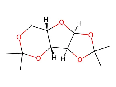 Xylofuranose, 1,2:3,5-di-O-isopropylidene-, alpha-D- structure