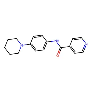 N-(4-piperidin-1-ylphenyl)pyridine-4-carboxamide structure