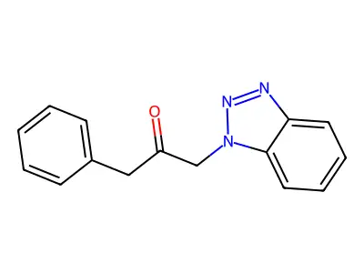 1-(1H-1,2,3-Benzotriazol-1-yl)-3-phenylpropan-2-one structure