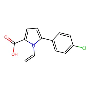 5-(4-Chlorophenyl)-1-ethenyl-1H-pyrrole-2-carboxylic acid structure