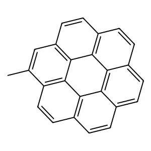 Coronene, methyl- structure