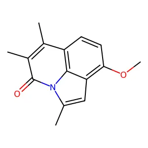 9-Methoxy-2,5,6-trimethyl-4H-pyrrolo(3,2,1-ij)quinolin-4-one structure