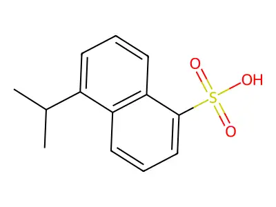5-(Propan-2-yl)naphthalene-1-sulfonic acid structure