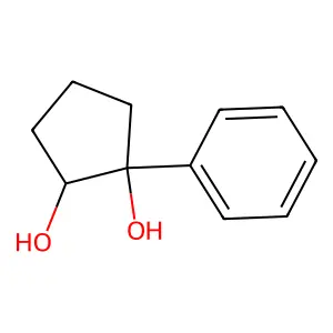 1-Phenylcyclopentane-1,2-diol structure