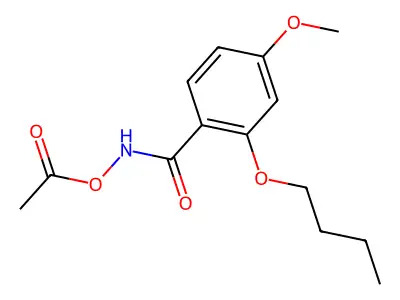 Butoxy(4-methoxybenzoyl)azanyl acetate structure