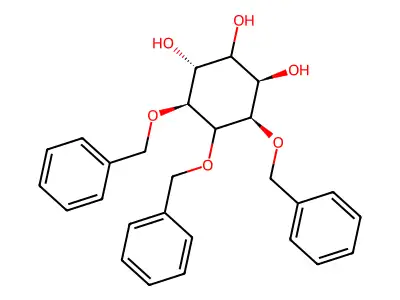 1,5,6-Tri-O-benzylmyoinositol structure