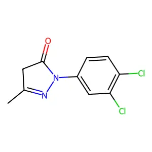2-(3,4-dichlorophenyl)-2,4-dihydro-5-methyl-3H-pyrazol-3-one structure