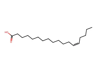 cis-13-Octadecenoic acid structure