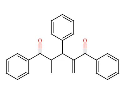 2-Methyl-4-methylidene-1,3,5-triphenylpentane-1,5-dione structure
