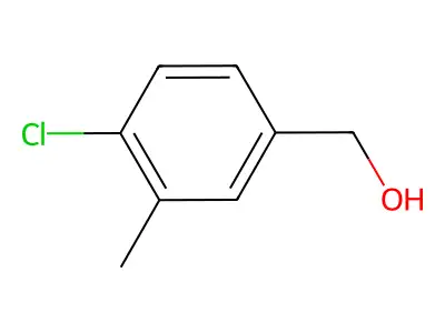 (4-Chloro-3-methylphenyl)methanol structure