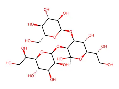 Methyl 3-O-glucopyranosyl-7-O-heptopyranosyl-heptopyranoside structure