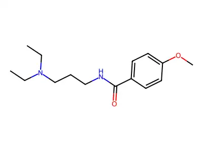 N-[3-(diethylamino)propyl]-4-methoxybenzamide structure