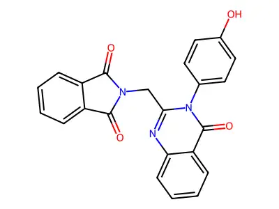 1H-Isoindole-1,3(2H)-dione, 2-((3,4-dihydro-3-(4-hydroxyphenyl)-4-oxo-2-quinazolinyl)methyl)- structure