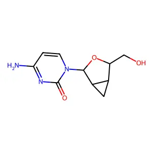 2',3'-Dideoxy-2',3'-methanocytidine structure