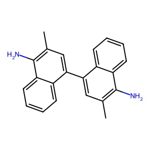 3,3'-Dimethyl(1,1'-binaphthalene)-4,4'-diamine structure