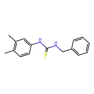 1-Benzyl-3-(3,4-dimethylphenyl)thiourea structure