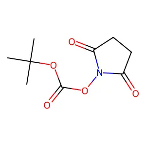 Carbonic acid, 1,1-dimethylethyl 2,5-dioxo-1-pyrrolidinyl ester structure