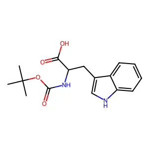 N-tert-Butoxycarbonyl-L-tryptophan structure
