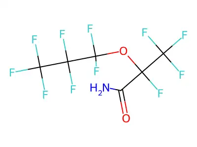 Perfluoro-2(1-propoxy)perfluoropropanamide structure