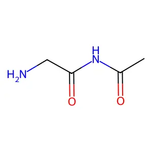 N-acetyl-2-aminoacetamide structure
