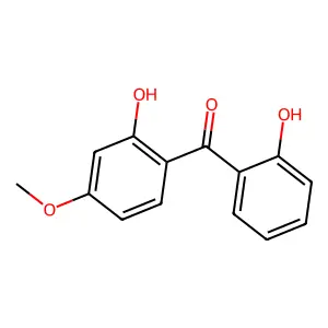2,2'-Dihydroxy-4-methoxybenzophenone structure