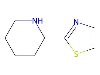 (2S)-2-(1,3-Thiazol-2-YL)piperidine structure