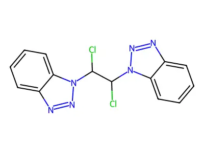 1-[2-(1H-1,2,3-Benzotriazol-1-yl)-1,2-dichloroethyl]-1H-1,2,3-benzotriazole structure