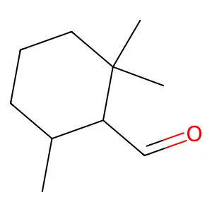 Cyclohexanecarboxaldehyde, 2,2,6-trimethyl- structure