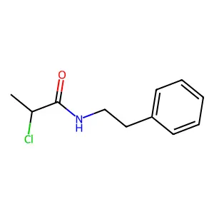 2-chloro-N-(2-phenylethyl)propanamide structure