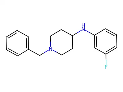 1-benzyl-N-(3-fluorophenyl)piperidin-4-amine structure
