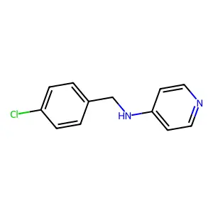 N-[(4-chlorophenyl)methyl]pyridin-4-amine structure