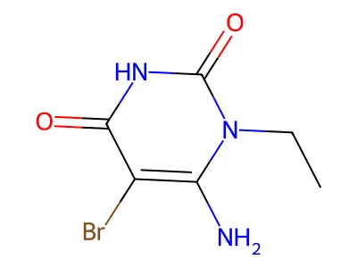 6-Amino-5-bromo-1-ethylpyrimidine-2,4(1H,3H)-dione structure