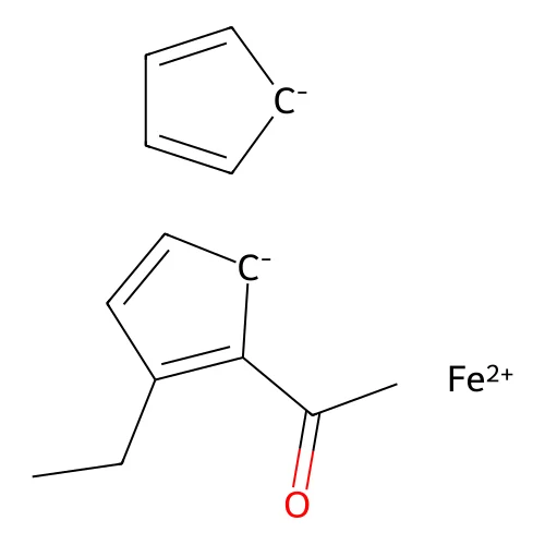 1-Acetyl-2-ethylferrocene structure